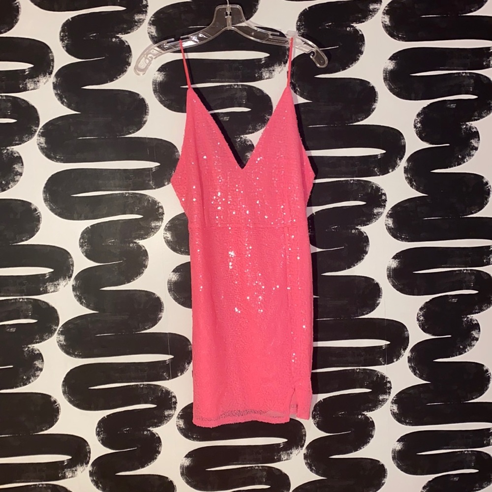 Pink Sequin Dress